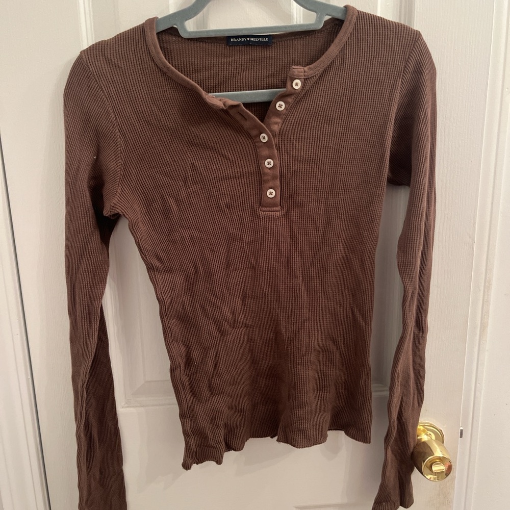 Brandy Melville brown long sleeve